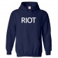 RIOT Classic Unisex Kids and Adults Pullover Hoodie									 									 									